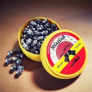 ساچمه تفنگ بادی برند شهاب سایز 5.5،تعداد در هر بسته 100 عدد،ساخت ایران (پایین ترین قیمت بازار)