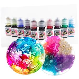 رنگ رزین اپوکسی گلکسی مدل microbial حجم 40 میلی لیتر بسته 6 عددی