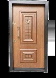 درب ورودی آپارتمانی ضدسرقت روکش راش طرح زئوس ضد دیلم