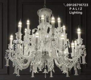 لوستر طرح گل باکارات vip وارداتی