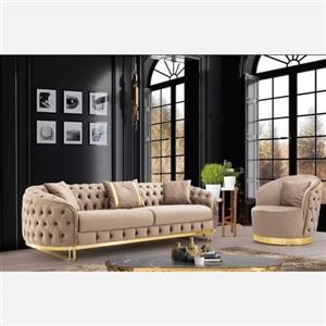 مبل راحتی چستر 8 نفره چوب روس درجه 1 و اسفنج 30 کیلویی مدل دیاکو