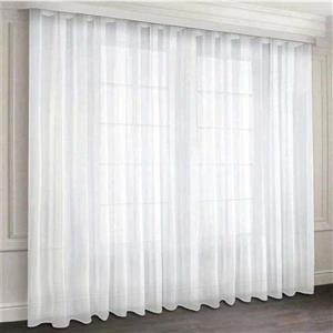 پرده پرهام دکور مدل حریر شاین اسکاچی ساده دوزی سایز  280×300 سانتیمتر