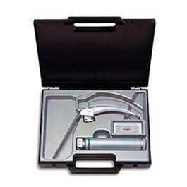 ست لارنگسکوپ 4 تیغه اطفال و بزرگسال با تیغه خمیده و هندل ضد آب هاین