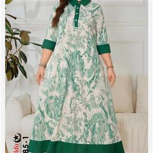 پیراهن بلند مجلسی بیگ سایز آی یلدیز کد  3885