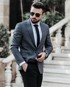 کت شلوار مردانه مجلسی جنس پارچه فاستونی جامعه مطهری