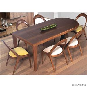 میز و صندلی ناهار خوری 6نفره طرح بیضی