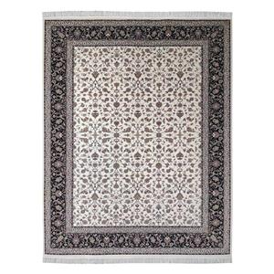 فرش ماشینی فرش مشهد کد 722002 زمینه کرم 9RD
