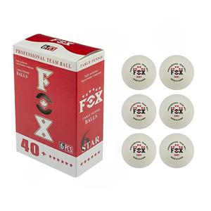 توپ پینگ پنگ فاکس مدل 40 پلاس بسته 6 عددی MAW