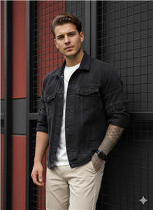 کت جین پارچه ترک برش فیت