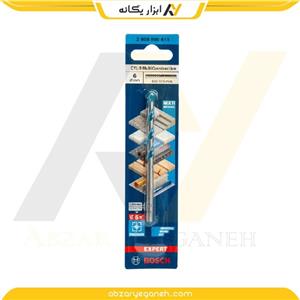 مته الماسه همه کاره بوش مدل Multiconstruction کد 2608900611 سایز 6 میلی متر