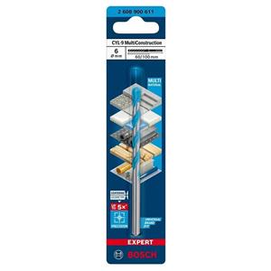 مته الماسه همه کاره بوش مدل Multiconstruction کد 2608900611 سایز 6 میلی متر