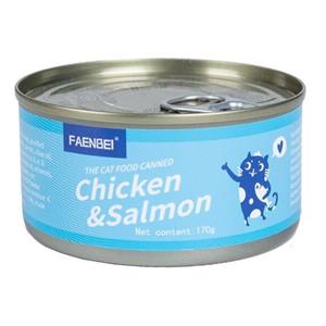 کنسرو گربه فنبی طعم مرغ و سالمون وزن ۸۵ گرم