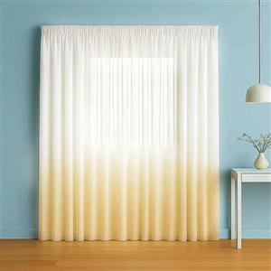 پرده تیکو دکو مدل دوخت ساده حریر ژورژت طلاکوب سایز 280x500 سانتی‌متر