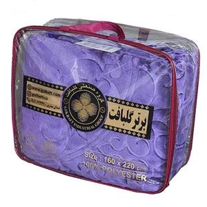 پتو گلبافت مدل گلبرجسته یک نفره سایز 160x220سانتی متر 7d7