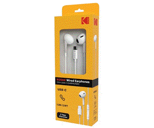 هندزفری با سیم کداک مدل  KODAK 210 سفید KODAK 210  White Wired Earphone