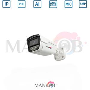 پکیج 3عددی دوربین مداربسته 5مگاپیکسل poe با برد h4p هوشمند Aiکمپانی ریوژن دید در شب رنگی میکروفندار