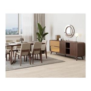 آینه کنسول پایه چوبی نیلپر مدل مارون