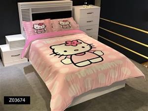 روتختی یک نفره کودک و نوجوان چاپی  جنس میکروتنسل طرح کیتی Kitty