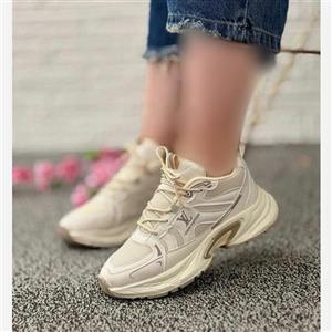 حراج محشر کفش کتونی اسپرت زنانه دخترانه مدل لویی ویلتون ایده ال برای استفاده روزمره رنگ سفید مشکی