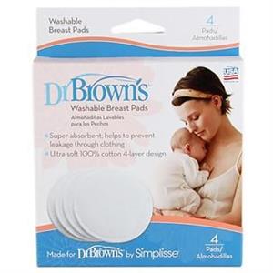 پد سینه ضد حساسیت دکتر براونز مدل 4001 بسته چهار عددی Dr Browns Breast Pad 4001