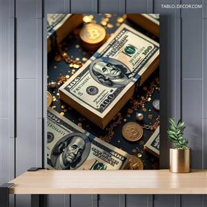 تابلو اسکناس دلار Dollar bill