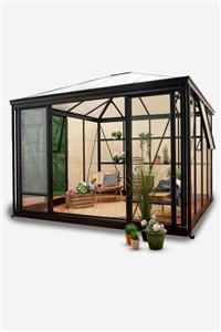 آلاچیق پیش ساخته شیشه ای مدل تترا \