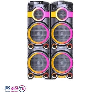 اسپیکر حرفه‌ای آرگون AR-D1565 پارتی‌باکس 4 ساب‌ووفر بلوتوث کارائوکه رقص نور RGB آکبند