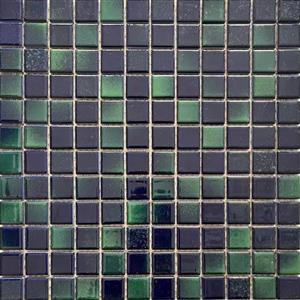 کاشی استخری سرام آرا برند آرژنا طرح کاتانیا سرمه‌ای سبز براق سایز 2/5*2/5