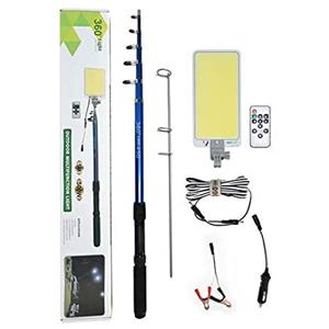 چراغ کمپینگ cob بدون کیف، لنسری (فیش لایت _ تلسکوپی) پایه دار 360 درجه لایت مدل FR-03 (800وات)