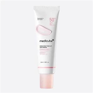 کرم ضد آفتاب PDRN تون‌آپ صورتی مدی‌ کیوب MEDICUBE (روشن‌کننده و ضد لک) اورجینال
