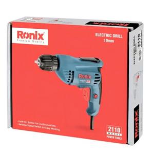 دریل چکشی با سه نظام آچاری 10 میلی متری 450 وات رونیکس مدل 2110 R2X