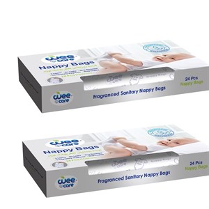 کیسه بهداشتی پوشک وی کر مدل Nappy Bags دو بسته 24 عددی