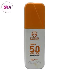 لوسیون ضد آفتاب بدون رنگ استیلن SPF 50 مدل فوق مرطوب کننده، ‌محافظ UVA ،UVB و PA مناسب برای انواع پوست‌ حجم 75 میلی‌لیتر