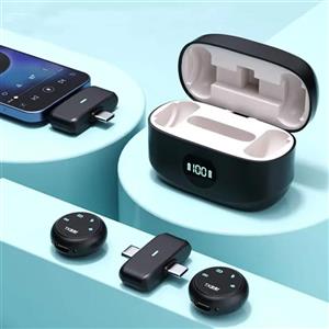میکروفون یقه ای بیسیم دوکاربره مدل K31 Pro با رابط Type-C و Lightning( مناسب تولید محتوا ، پادکست ، مصاحبه و ...)