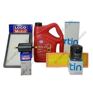 پکیج استاندارد روغن موتور بهران برای پژو 405، پرشیا، سمند (XU7) با صافی فلزی بنزین (هزینه ارسال پس‌کرایه)