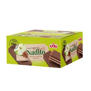 ویفر نادیتو کاکائو و سیب دارچین نادی - 40 گرم بسته 24 عددی