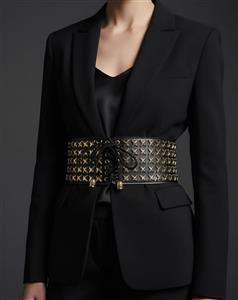 کمربند زنانه کشی عرض پهن مزونی