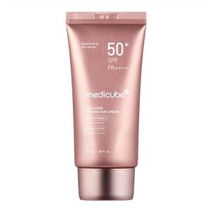 کرم ضد آفتاب تون آپ کلاژن مدی کیوب ضد چروک و روشن کننده پوست MEDICUBE Collagen Firming Sun Cream