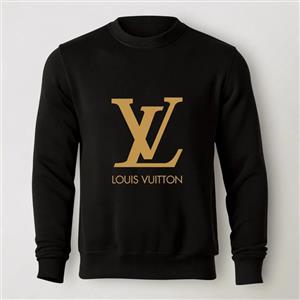 سویشرت دورس مشکی طرح برند لویی ویتون Louis Vuitton | استایل لوکس | کد BR130