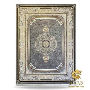 فرش کویر دودی 700 شانه وینتیج طلایی