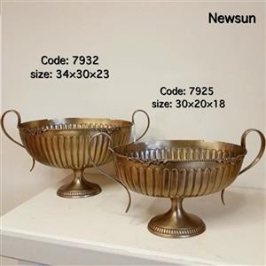 میوه خوری ( کشکول ) هندی برنج نیوسان مدل کنگره کد 7925 