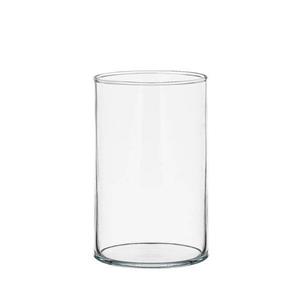 گلدان دکوری شیشه ای استوانه ای کد 1215