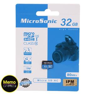 کارت حافظه 32 گیگ MicroSonic 533X U1 C10 80MB/s