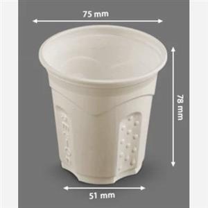 لیوان یکبار مصرف گیاهی آملون 200 سی سی 320 عددی