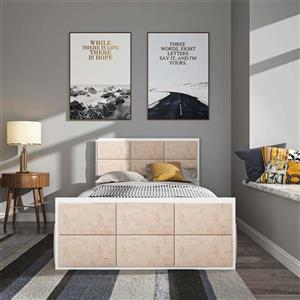 تخت خواب یک نفره اعیان مدل FH841 سایز 120x200 سانتی متر