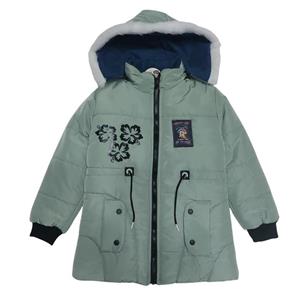 کاپشن دخترانه طرح گل سایز 7سال الی 12 سال