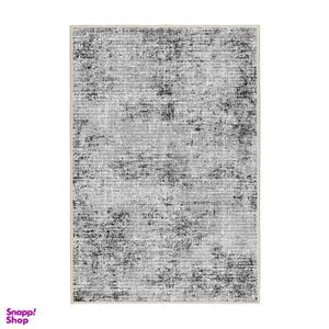 فرش ماشینی 1000 شانه اورکوم زمینه و حاشیه طوسی طرح مینیمال تینا کد OR.1112.02