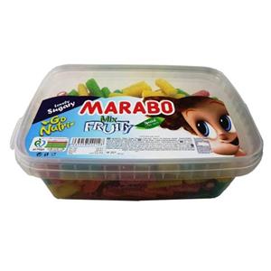 پاستیل لقمه ای شکری میوه ای مارابو مقدار 800 گرم