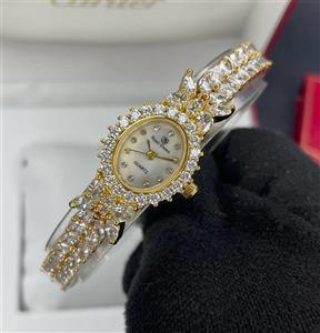 ساعت زنانه نگین دار رویال کرون کیفیت عالی موتور ژاپن رنگ ثابت کد1922273