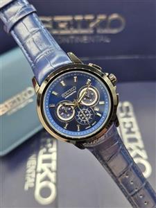 ساعت مردانه سیکو مدل کنتیننتال (Continental) ساخت ژاپن چرمی کرنوگراف کیفیت عالی (اورجینال) کد 1924051